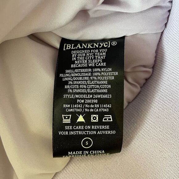 NWT Blank NYC Light Purple Bomber Jacket - Size: Small - Picture 8 of 9